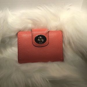 Coach Pink Leather Wallet. New no tags